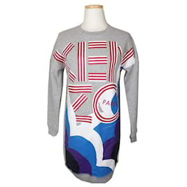 Kinder Fleece Sweatshirt mit Multi-Logo, Langes Oberteil, Jahre Erwachsene - Kenzo