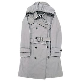 Burberry Brit Kapuzen-Trenchcoat aus Taffeta Balmoral FR Korea