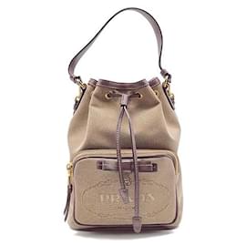Jacquard Bucket Bag mit Logo - Prada