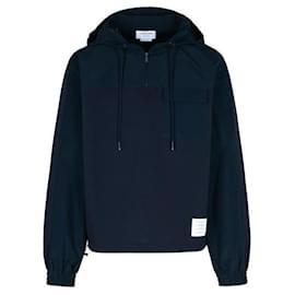 Ripstop- und Woll-Tech Milano Halbzip-Combo - Thom Browne