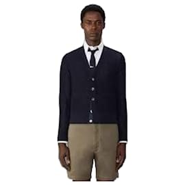 Thom Browne Cardigan aus Wollcrepe mit lockerer Passform