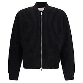 Woll-Waffel-Raglan-Bomberjacke - Thom Browne