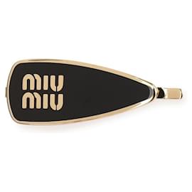 Enamel Metal Hair Clip - Miu Miu