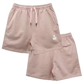 Etual MIRANA Logo Banding Short Pants Perla Rosa Ecru PREU) - Isabel Marant