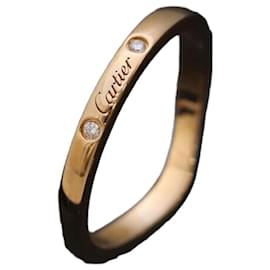 Cartier Ballerina-Ehering aus Roségold mit Diamant