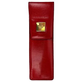 Céline Astuccio per penna in pelle rossa