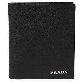 Prada Portefeuille avec logo métallique
