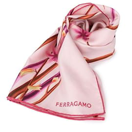 Salvatore Ferragamo Sciarpa in seta stampata