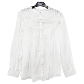 Blusa de algodón Plalia blanca - Isabel Marant