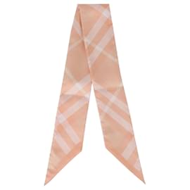 Foulard in seta a quadri sottili - Burberry