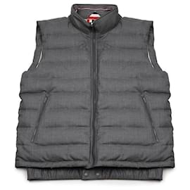 Down Field Shooter Twill Ski Vest - Thom Browne