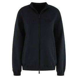 Moncler Veste zippée avec patch logo noir mat