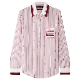 Gucci Camisa de seda estampada