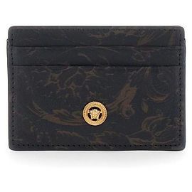 Versace Lasered Card Holder with Leaf Design