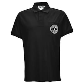 Besticktes Polo-Shirt mit Emblem - Versace