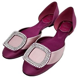 Roger Vivier Sapatos rasos de cetim