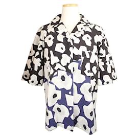 Camisa de algodón con bloques de color y gran estampado - Jil Sander