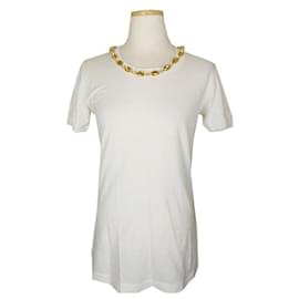 Baumwollstricktop mit Halsperlen - Dolce & Gabbana