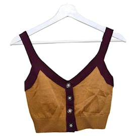 Cashmere Strick-Crop-Top - Chanel