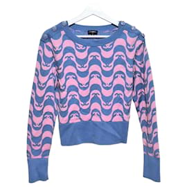 Kaschmir-Wellen-Coco-Button-Pullover mit langen Ärmeln - Chanel