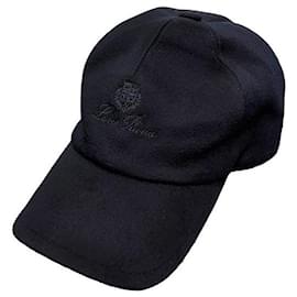Loro Piana Cappellino da baseball in cashmere Storm System blu navy