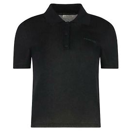Moncler Polo de algodão bordado com logo