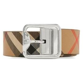 Reversible Check Buckle Belt - Burberry