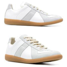 Maison Martin Margiela Sneakers bianche e grigie dell'esercito tedesco per donne