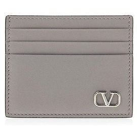 Valentino LMV Gray Logo Card Case