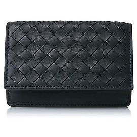 Bottega Veneta Schwarzer Klappkartenhalter