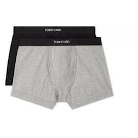 Bóxers para hombres con logo en banda negra y gris - Tom Ford