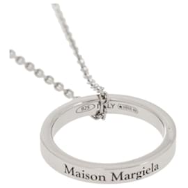 Collana con anello logo in argento cm - Maison Martin Margiela