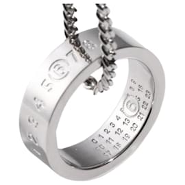 Maison Martin Margiela Margiela Number Logo Ring Necklace Silver