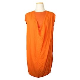 Oranges ärmelloses Kleid und Oberteil - Lanvin