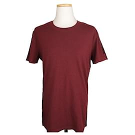 Bordeaux Satin-T-Shirt - Dolce & Gabbana