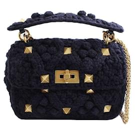 Rockstud Roman Knit Tote and Crossbody Limited Edition - Valentino