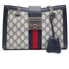 Borsa a spalla GG Supreme con lucchetto - Gucci