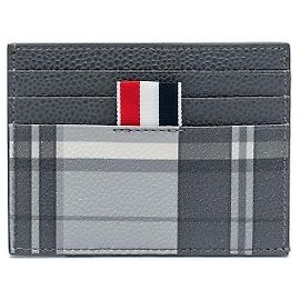 Thom Browne Bar Stripe Pebble Grain Cardholder
