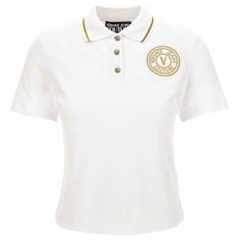 Besticktes Polo-Shirt mit Emblem - Versace