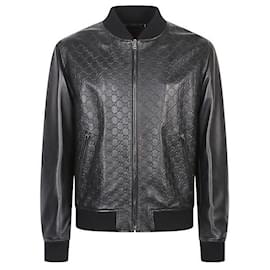 Gucci Leather Bomber Jacket