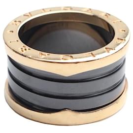 Bulgari Ring aus Roségold und schwarzer Keramik (Größe