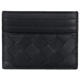 Bottega Veneta Intrecciato Kartenhalter Schwarz