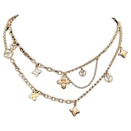 Louis Vuitton Collana in Oro Blooming Strass