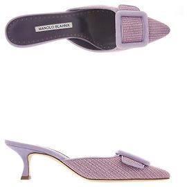 Manolo Blahnik Mule MPURBPUR MAYSALEBI