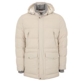 Brunello Cucinelli Taft-Hooded-Padding-Jacke