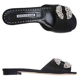 Manolo Blahnik Sandali Gioiello BLCK PRALINA