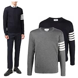 Gestreifter Merinowollstrick - Thom Browne