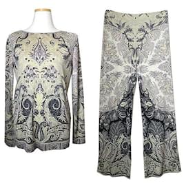 Conjunto de Top y Pantalones Arabesco Marino - Etro
