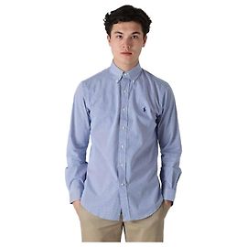 Ralph Lauren Gestreifte Stretch-Popeline-Hemd mit gesticktem Pony-Logo