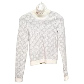 FF-Logo Pullover Strick mit langen Ärmeln - Fendi
